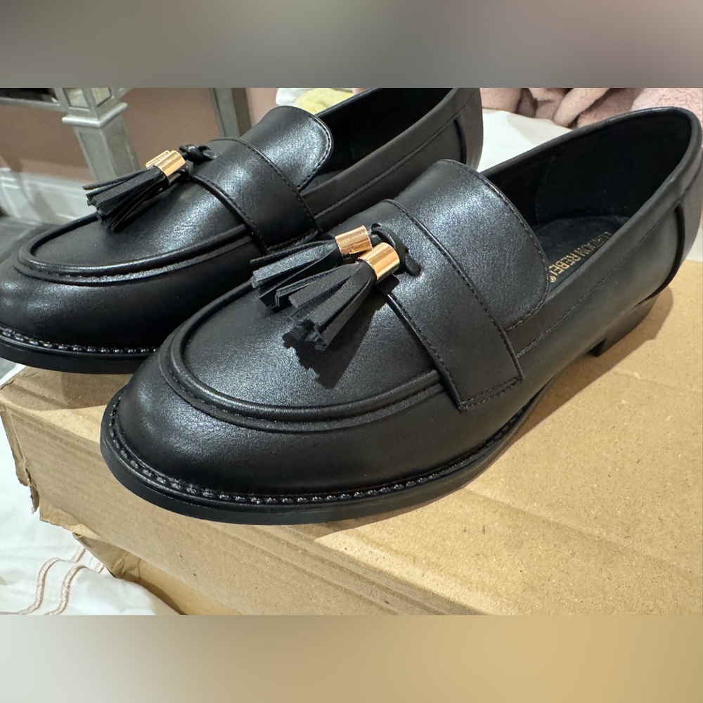 Black Tassel Loafers